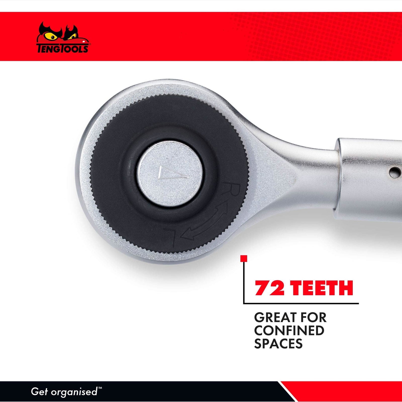 Teng Tools 3/4" Extendable Ratchet 72 Teeth 545-860mm