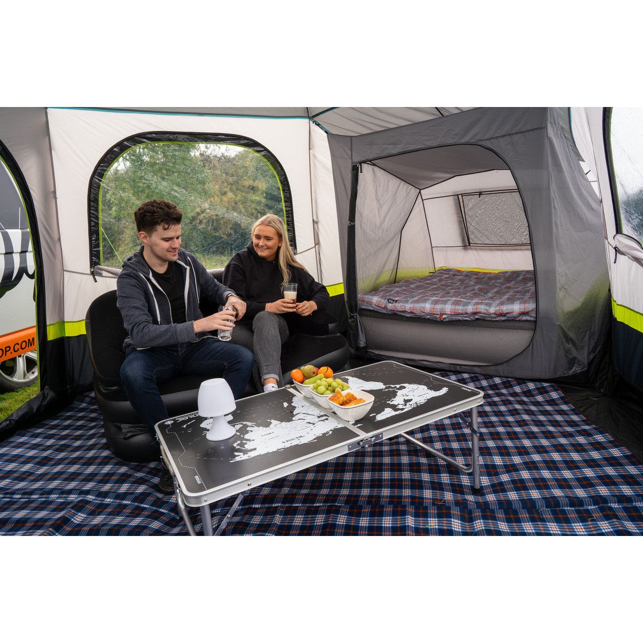 Olpro Hive Campervan Awning (Fibreglass Poles) - with Sleeping Pod
