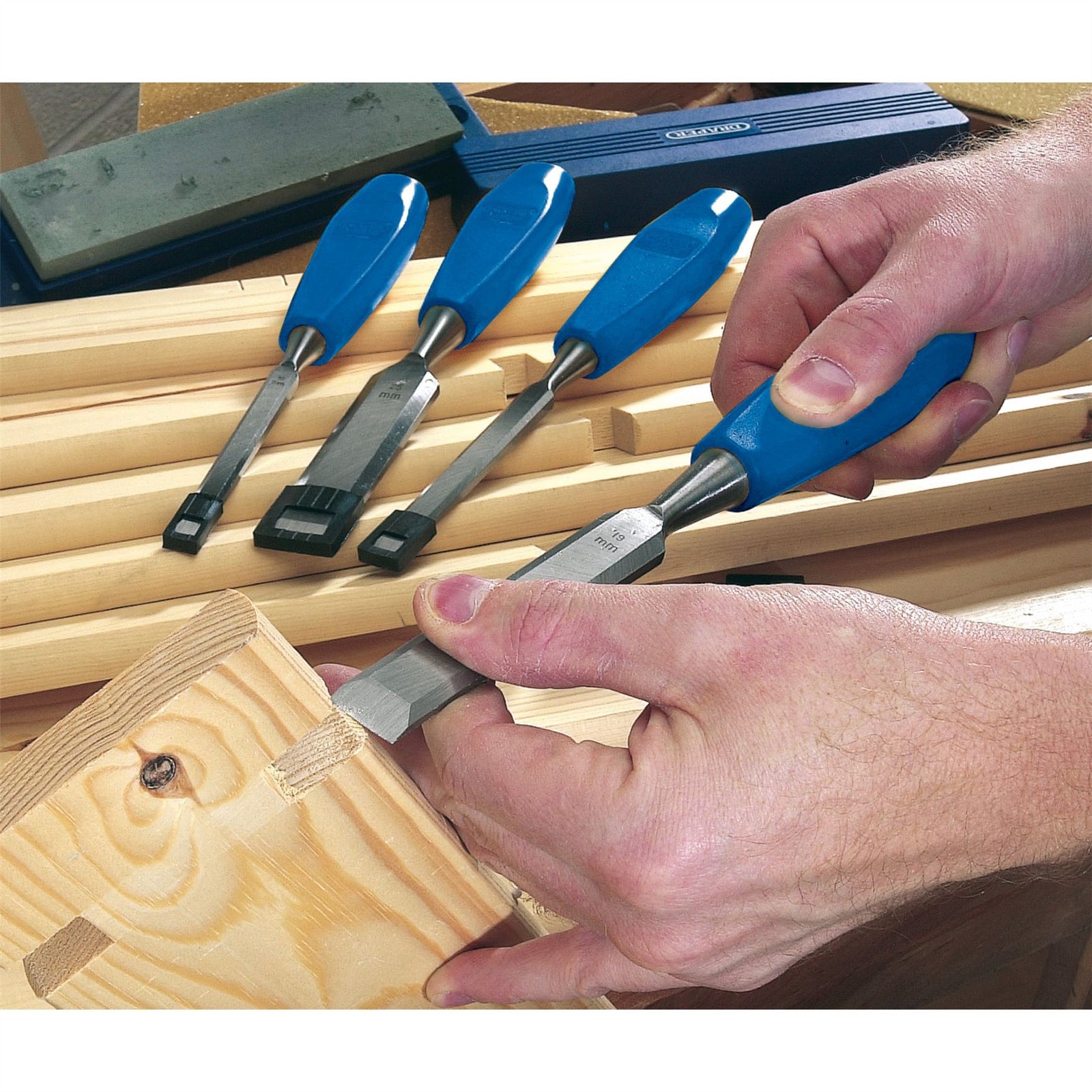 Draper Bevel Edge Wood Chisel Set (4 Piece) 69619