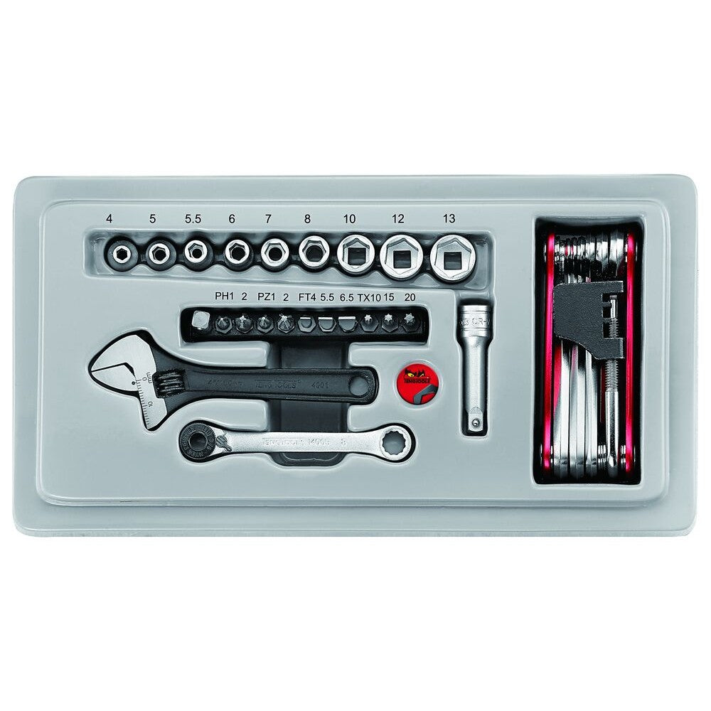 Teng Tools Mobile Tool Kit PRO35™ 36 Pieces Red
