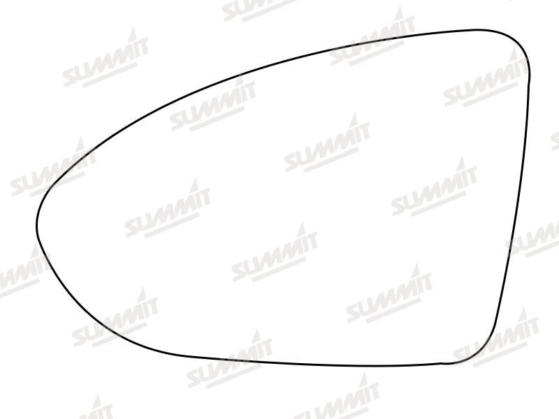 Summit Heated Base Plate With Blind Spot Mirror Glass fits VW Golf Mk 7 12 on LHS