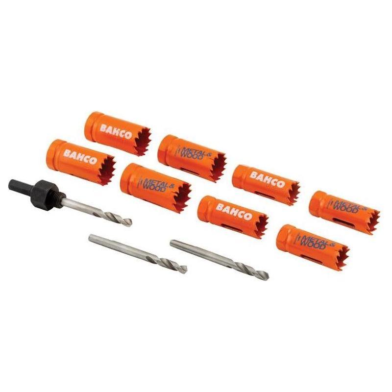 Bahco Contractor's Bi-Metal Holesaw Set, 11 Piece
