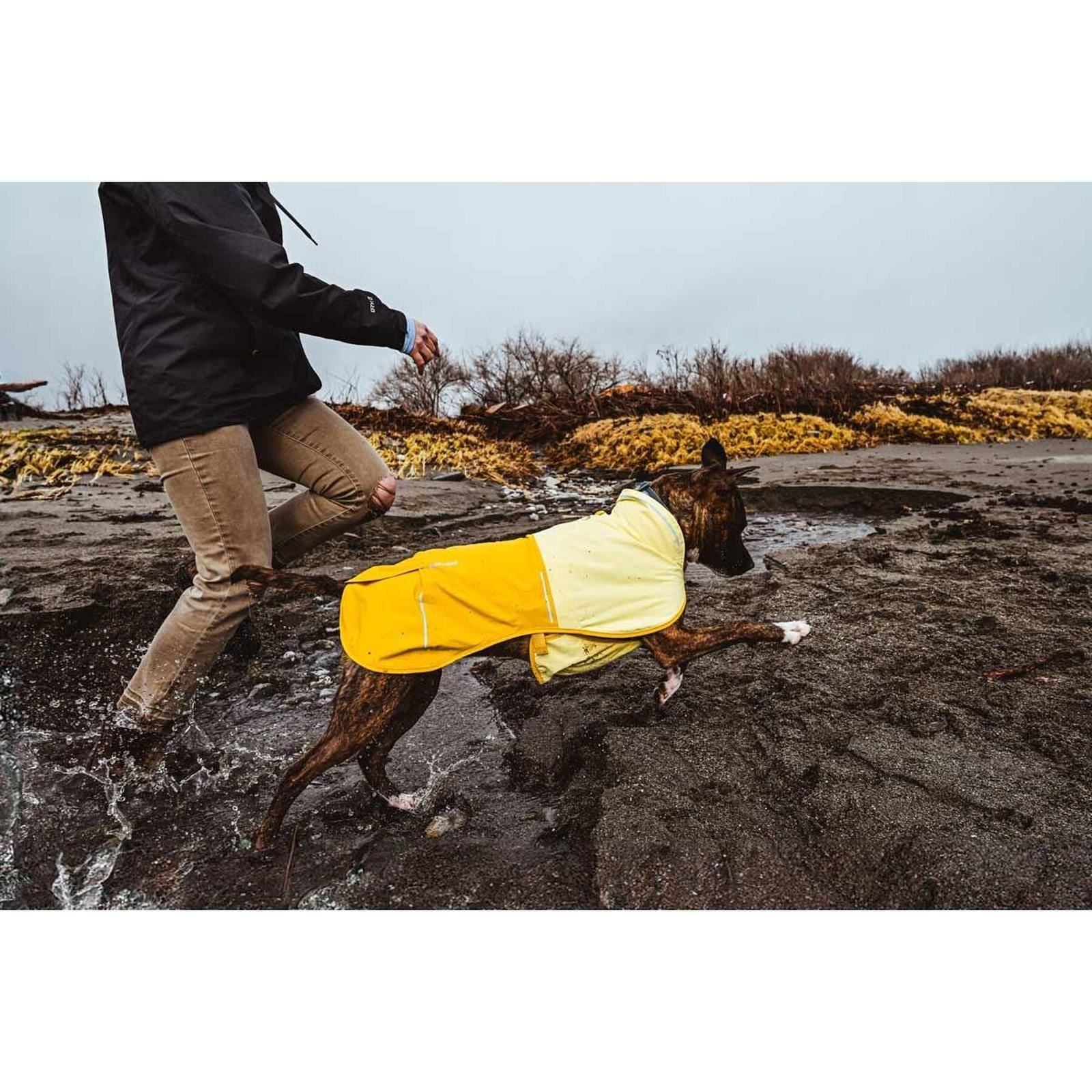 Ruffwear Sun Shower Dog Raincoat in Mineral Yellow Extra (Large)