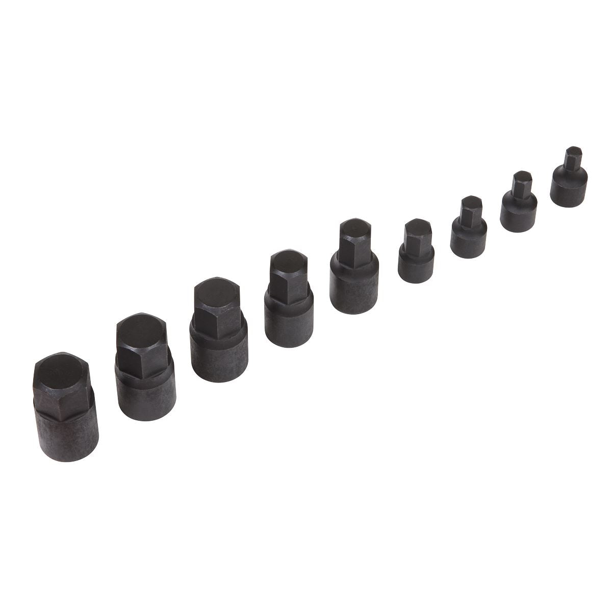 Premier Low Profile Impact Hex Socket Bit Set 1/4" & 3/8" Sq Drive 9pc