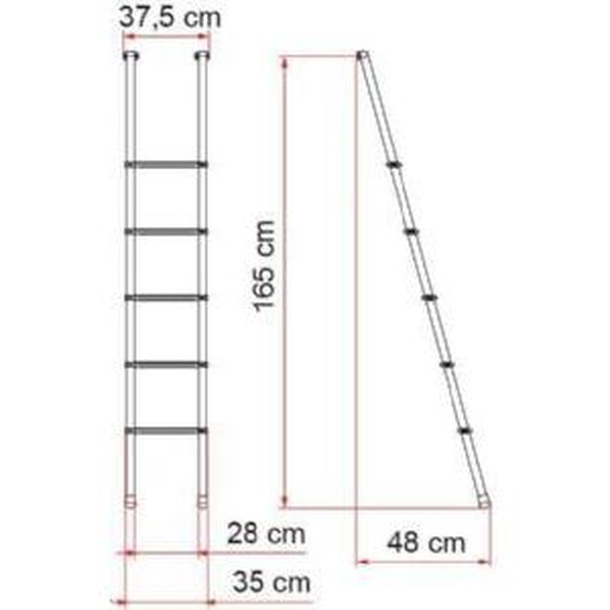 Fiamma Deluxe 5B Ladder 02426-13-