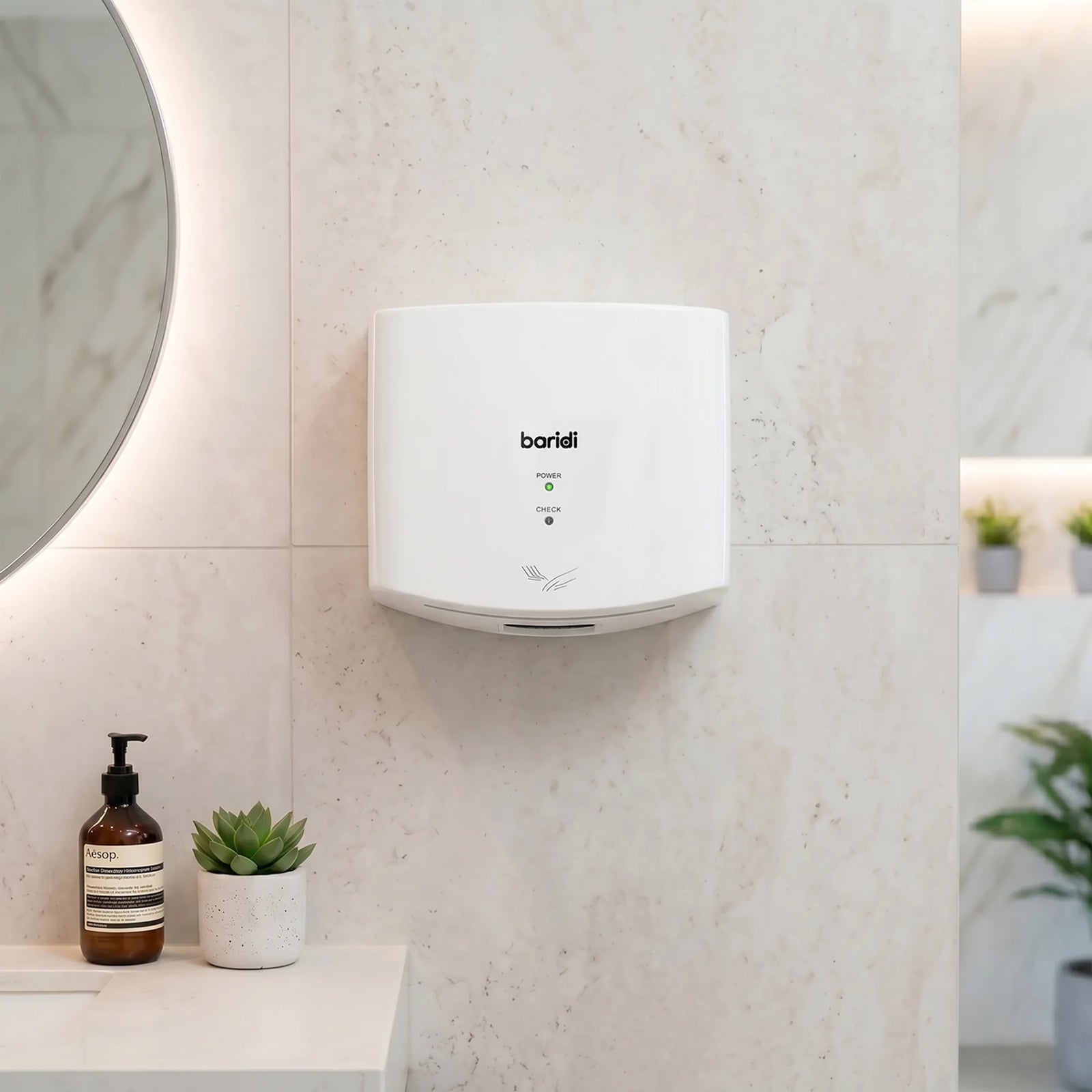 Baridi High Speed Hand Dryer DH378 1400-1650W White