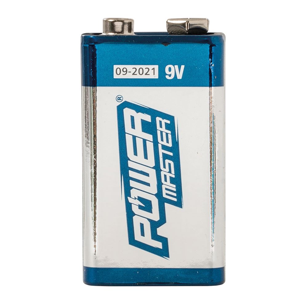Powermaster 9V Super Alkaline Battery 6LR61 Single