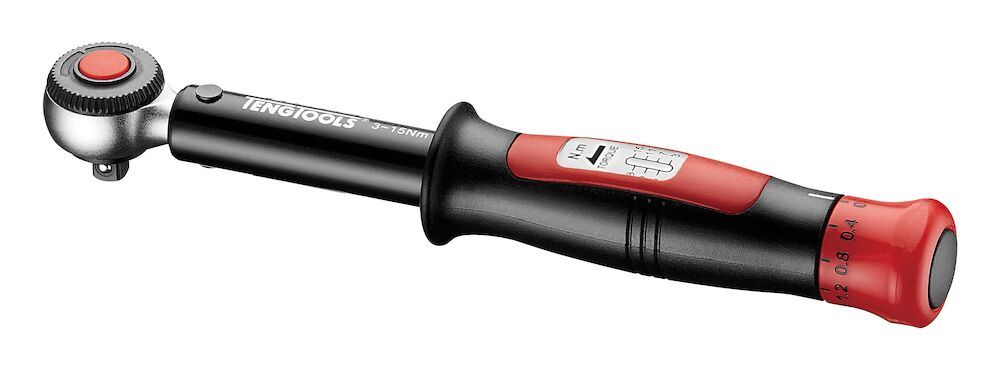 Teng Tools 1/4" Torque Wrench Plus 3 - 15Nm