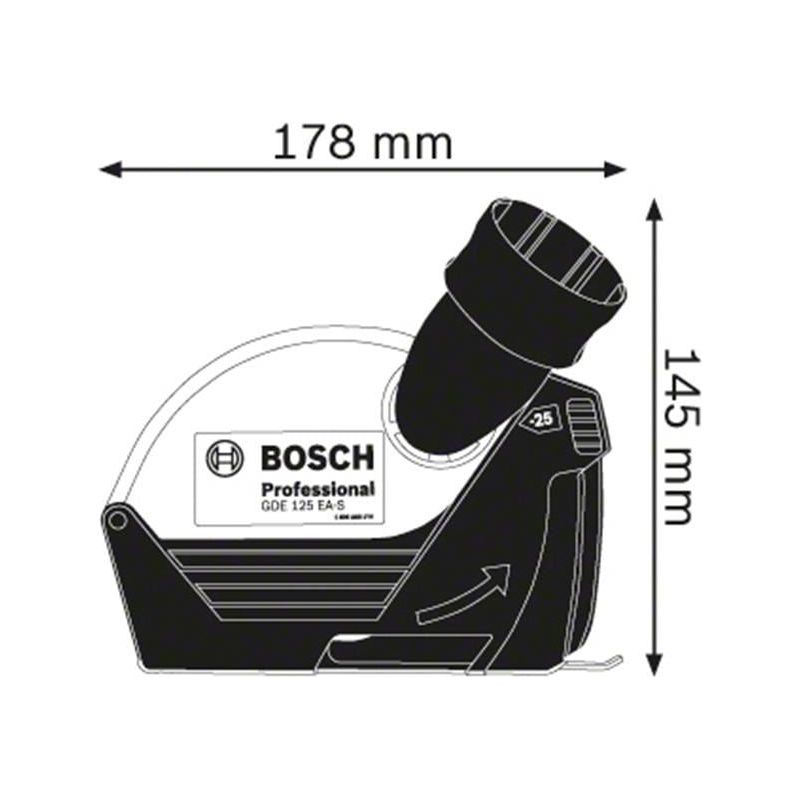 Bosch GDE 125 EA-S Professional Grinder Dust Extraction