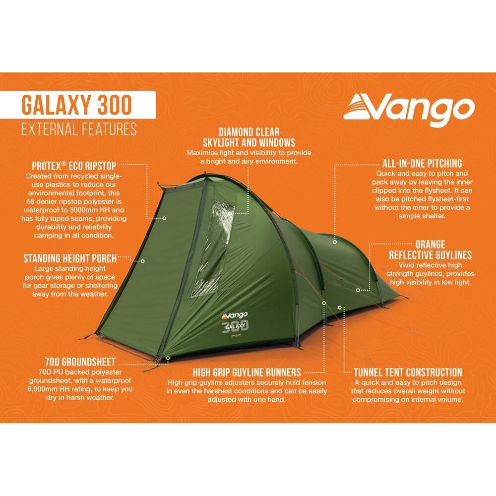 Vango Galaxy 300 Tent Forest Green