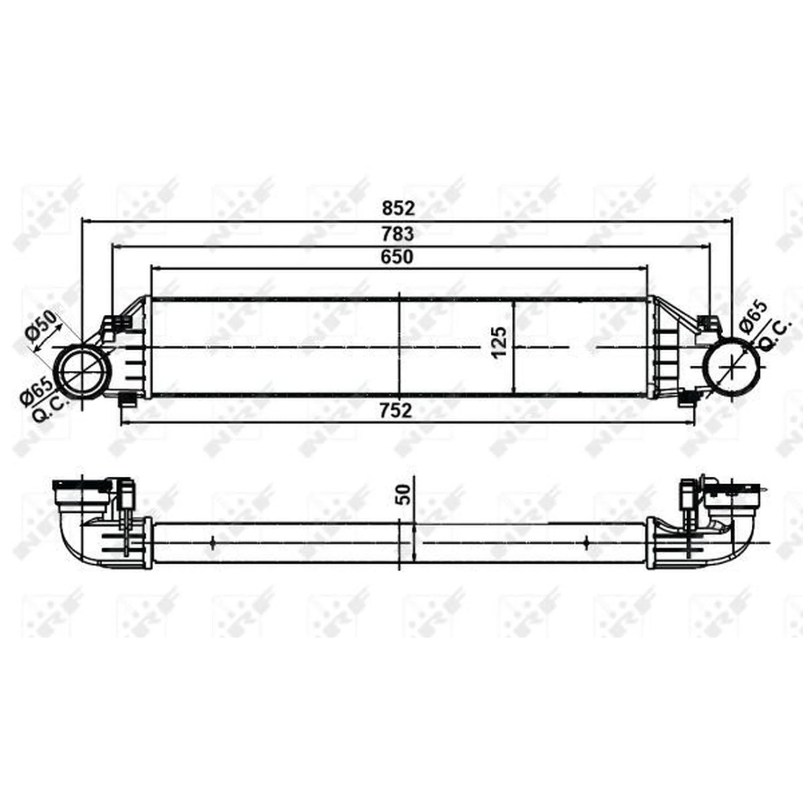 NRF Intercooler (Charge Air Cooler) 30161A