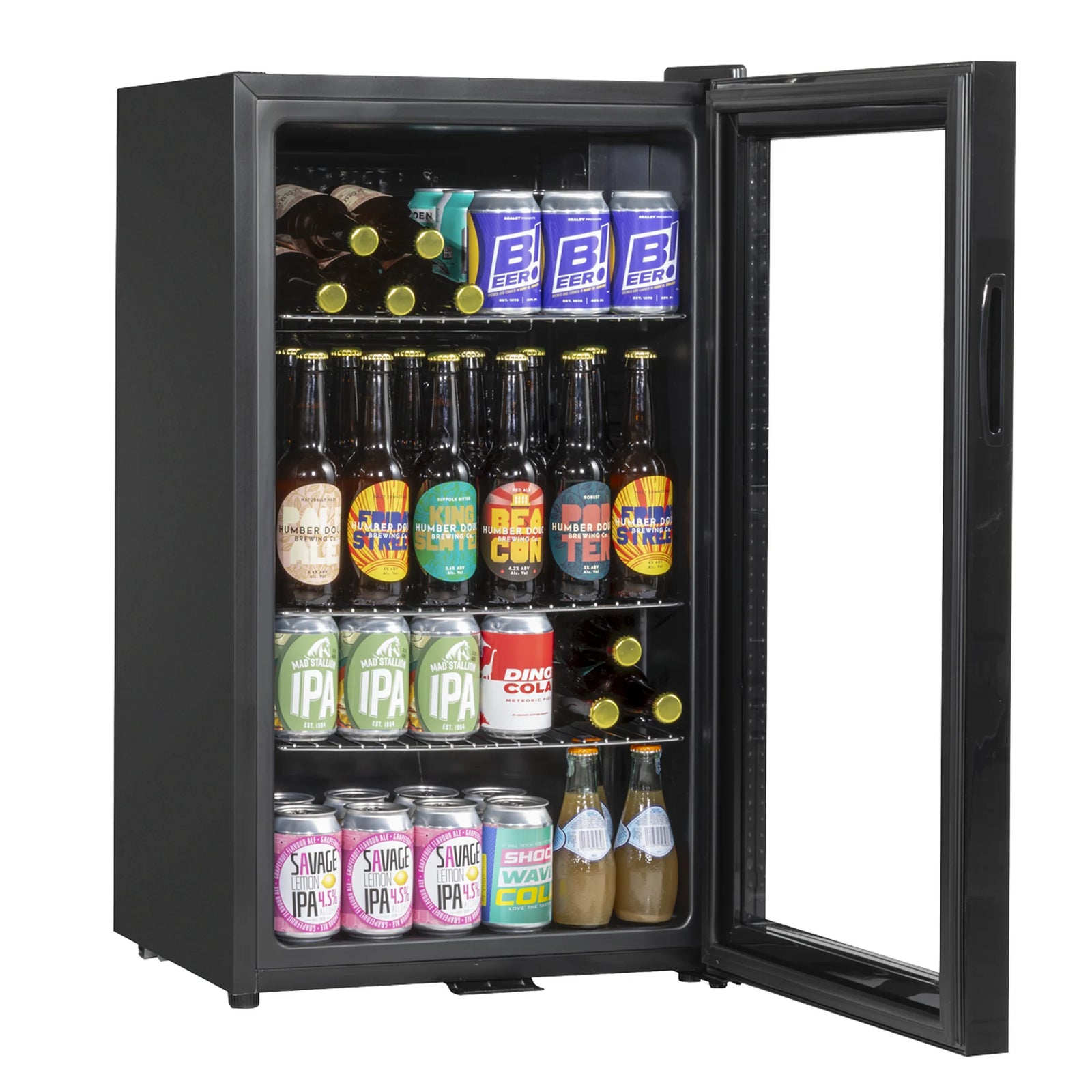 Baridi Undercounter Fridge DH13 80L with Wire Shelves & Lock