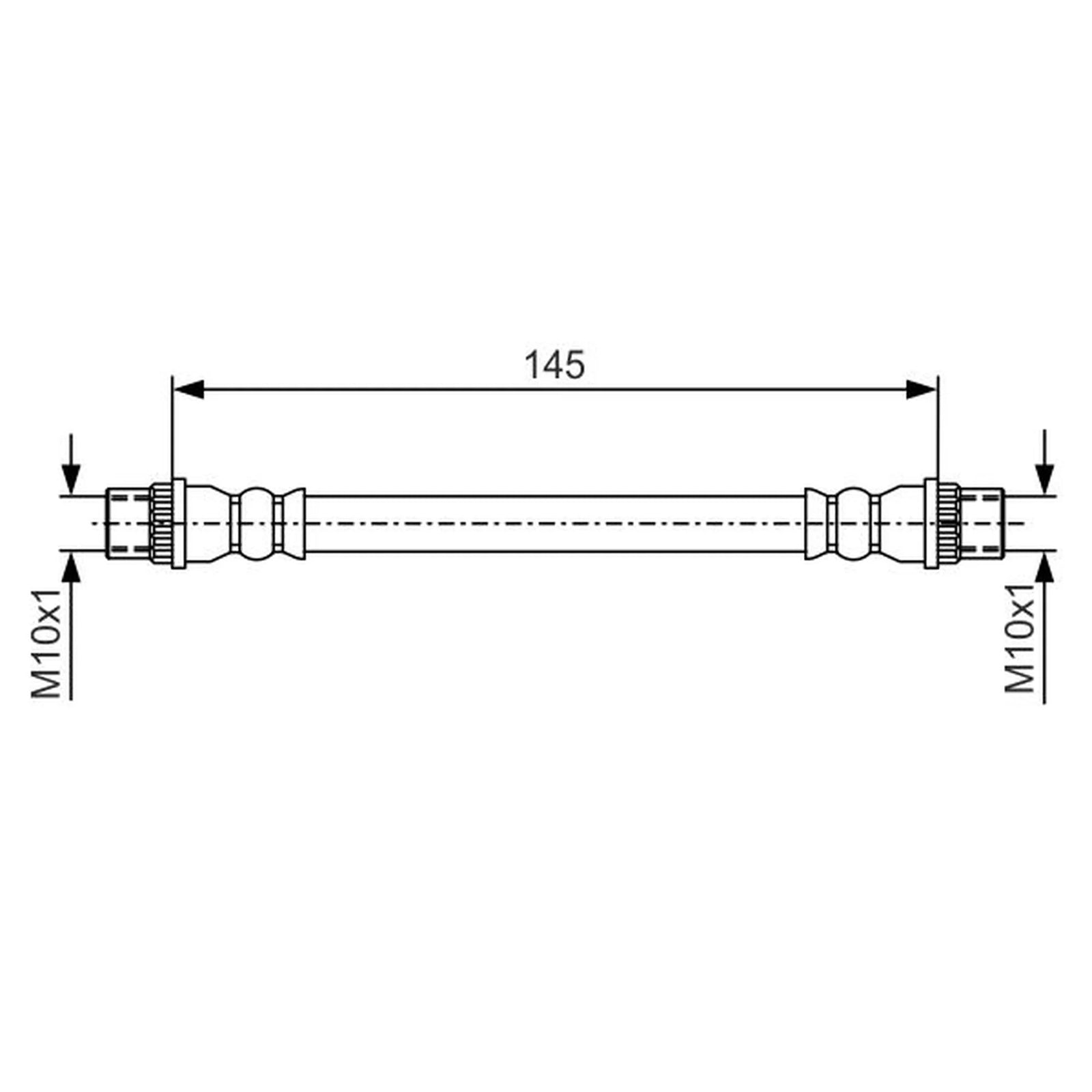 Bosch Brake Hydraulic Hose Line inner 1 987 481 A06