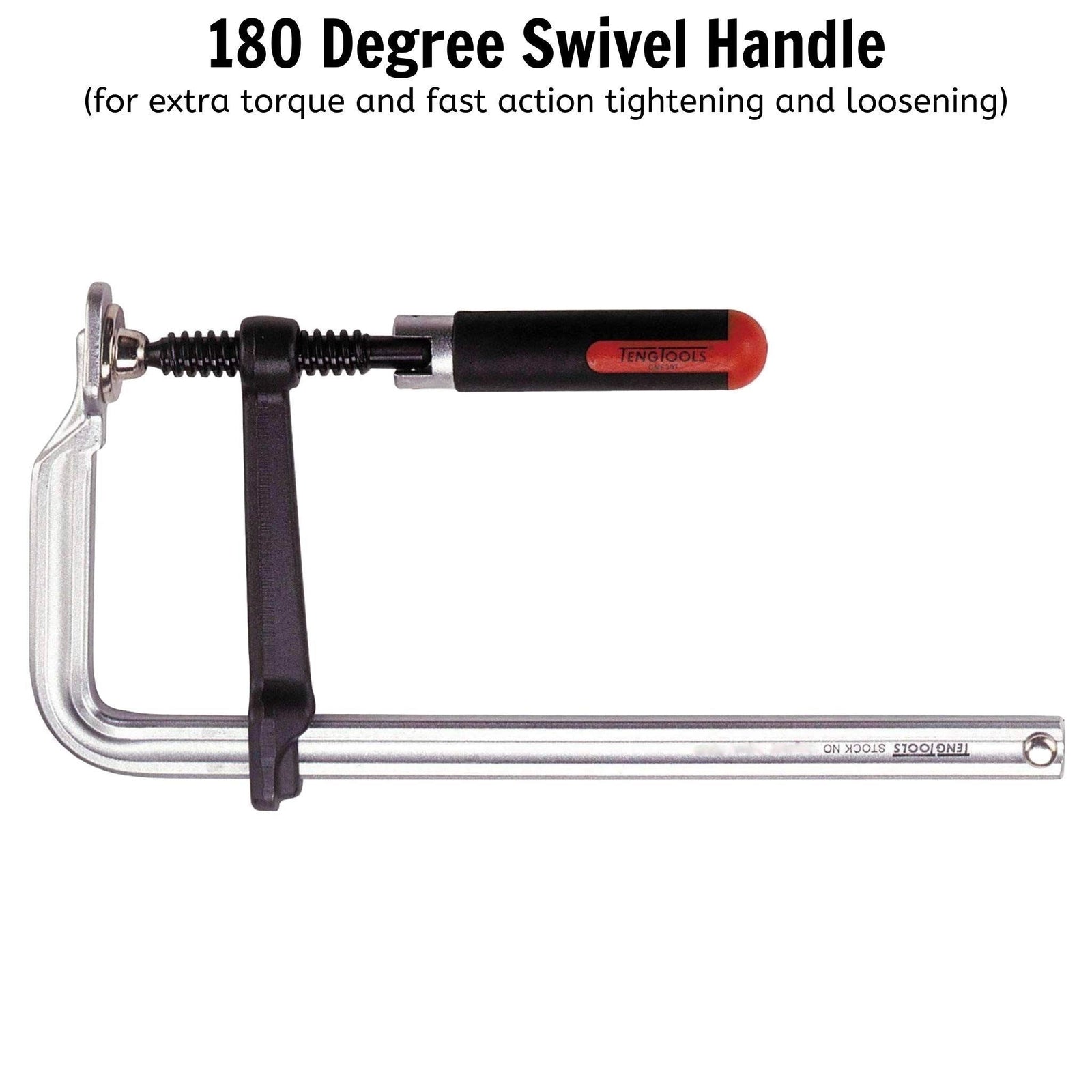 Teng Tools F-Type Clamp Swivel Handle 200 x 100mm
