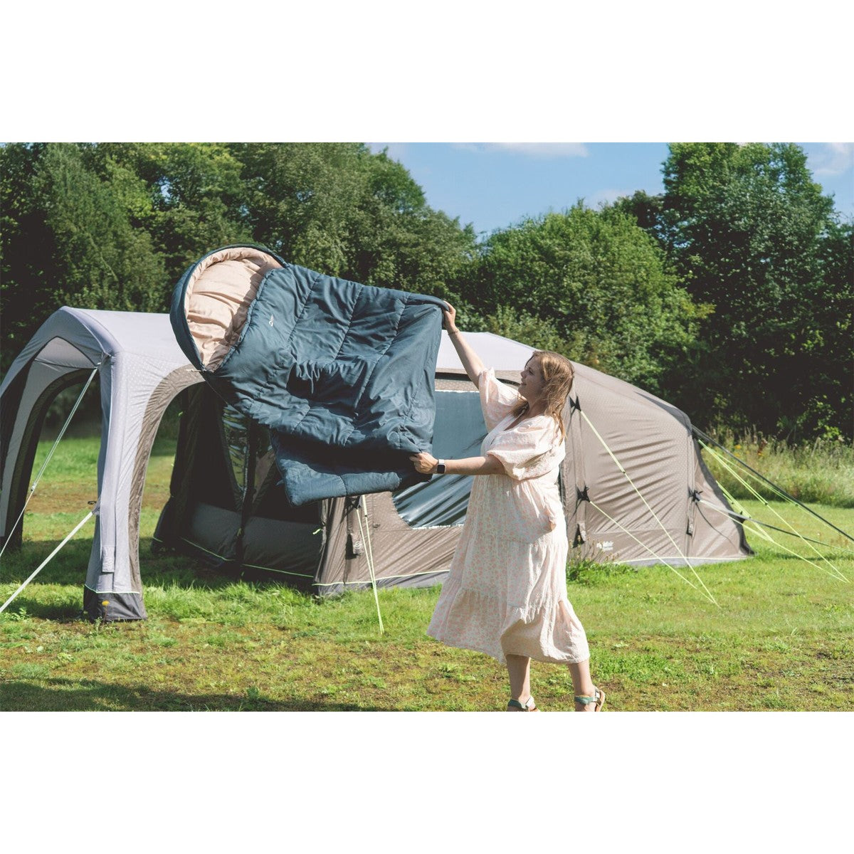 Outwell Campion Lux Blue Single Sleeping Bag 3 Season