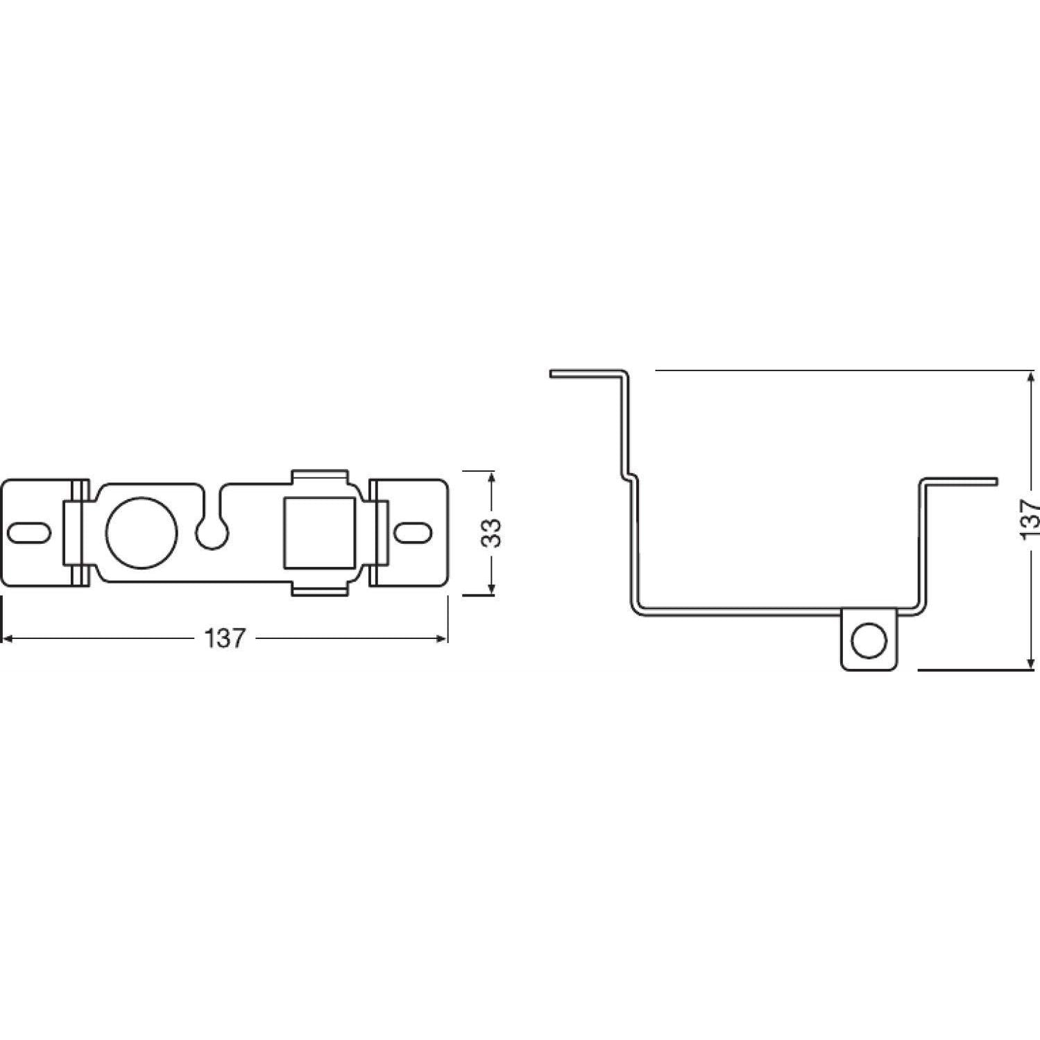 Osram LEDriving FOG additional mounting for Nissan models, FOG101-NIS-M, bracket