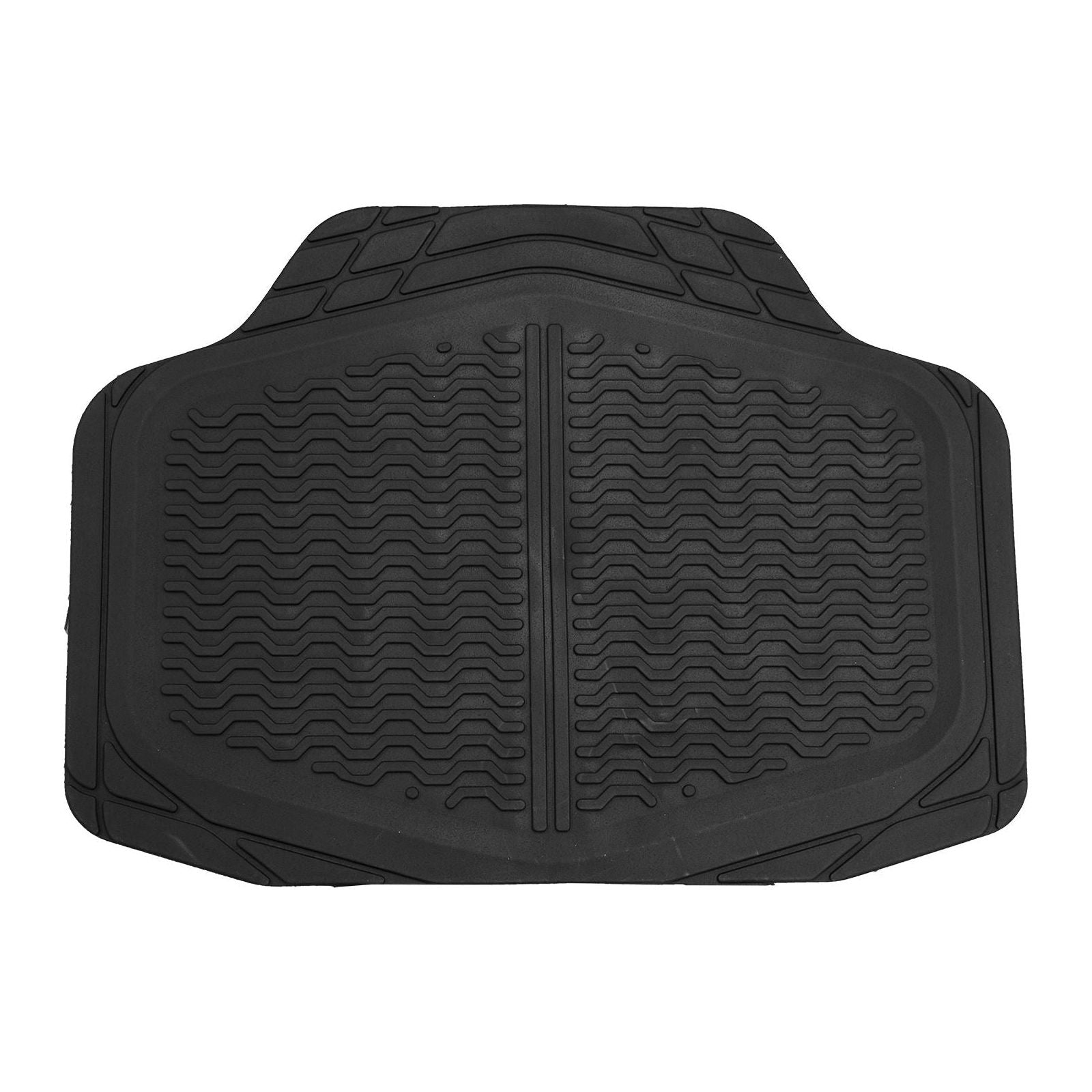 Streetwize SWCM125 Adonia 4 piece Rubber Mat Set with "Metallic" Red Heel Pad