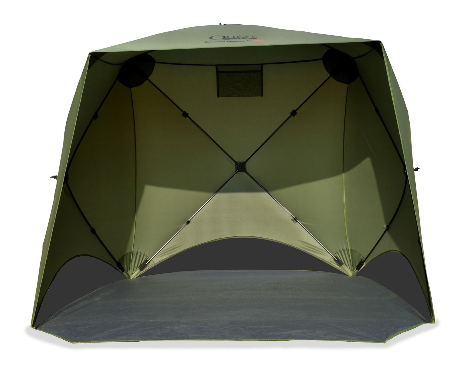 Quest Screen House 4 Mini pop up Gazebo Green
