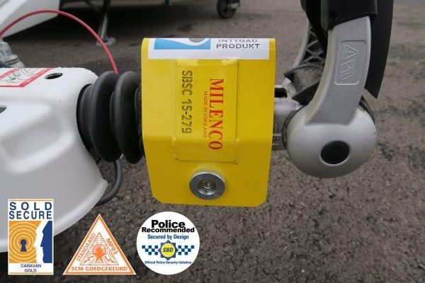 Milenco Super Heavy Duty AKS 3004 Hitch Lock – Swedish SSF, Sold Secure Gold & SCM MP03 Approved (Fits AL-KO AKS 2004/3004/AKS10) – 4503