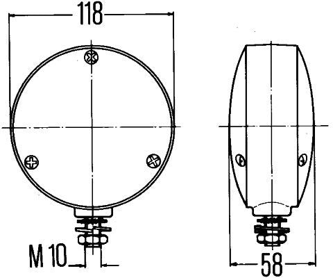Hella Direction Indicator Light 2BA 003 022-007
