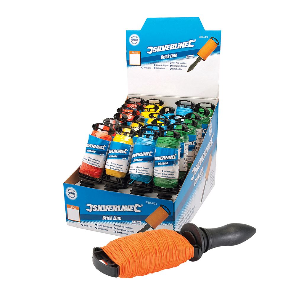 Silverline Spooled Brick Line 100m