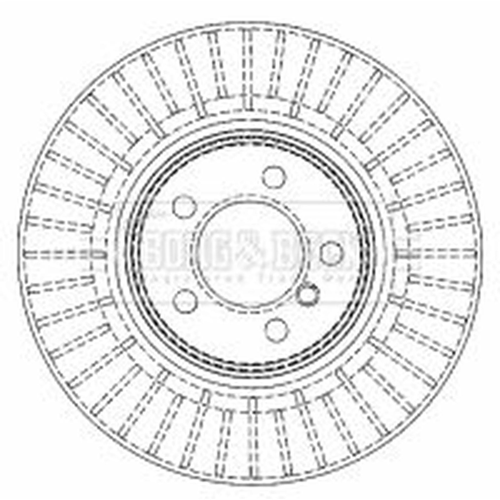 Borg & Beck 2 x Front Brake Discs BBD5919S