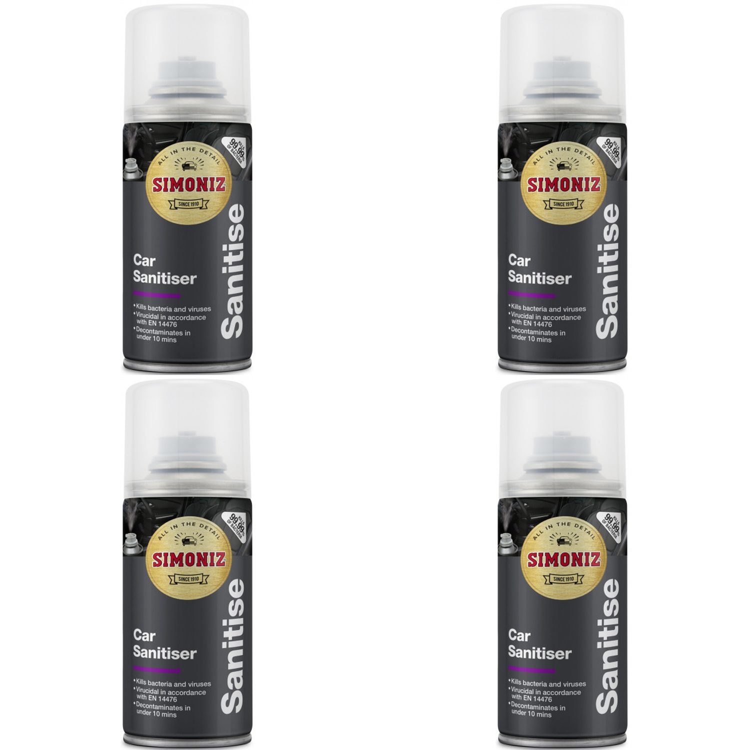 Simoniz 150ml Car Sanitiser for Interior Cleaning