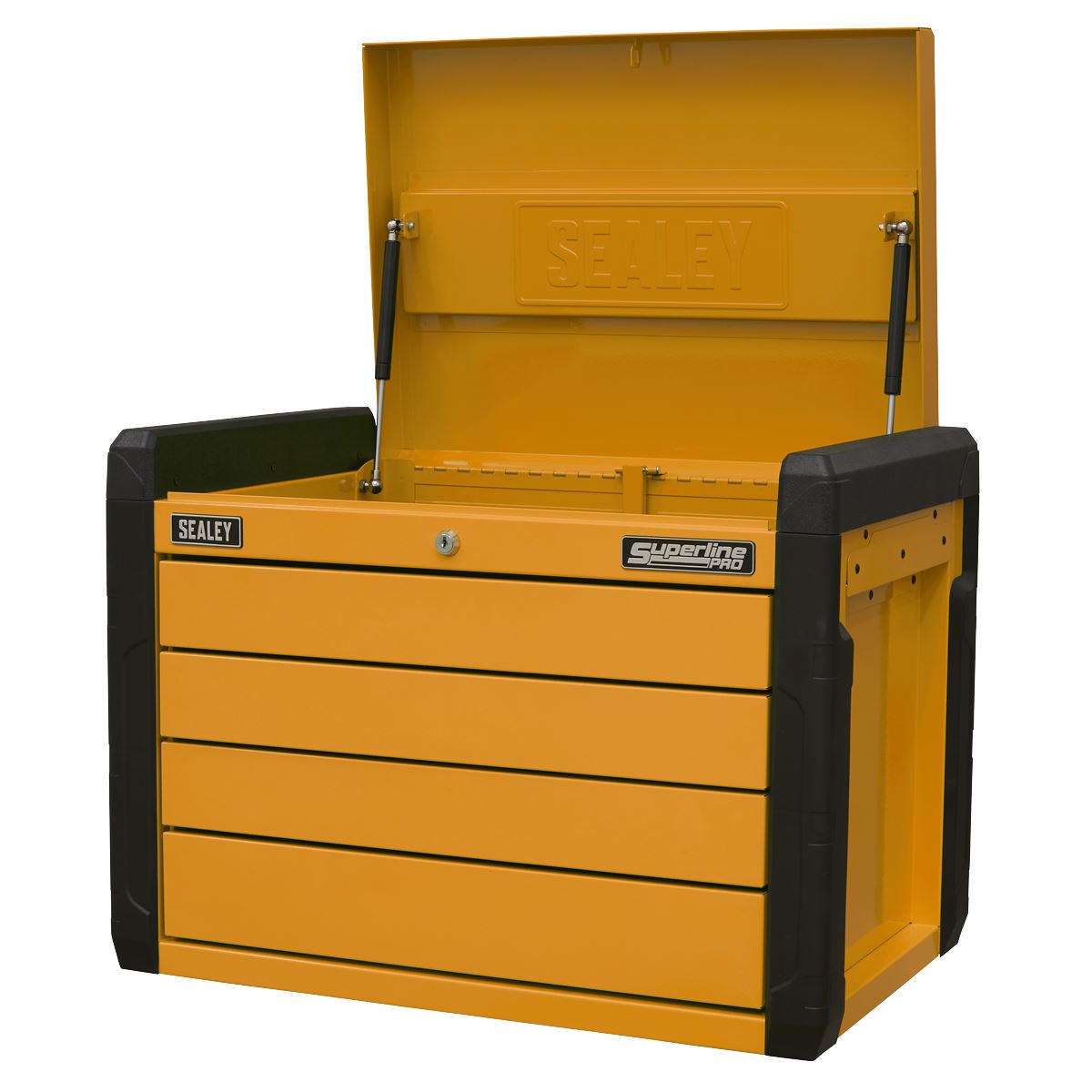 Superline Pro Superline PRO Push-to-Open Topchest 4-Drawer - Orange APPD4O