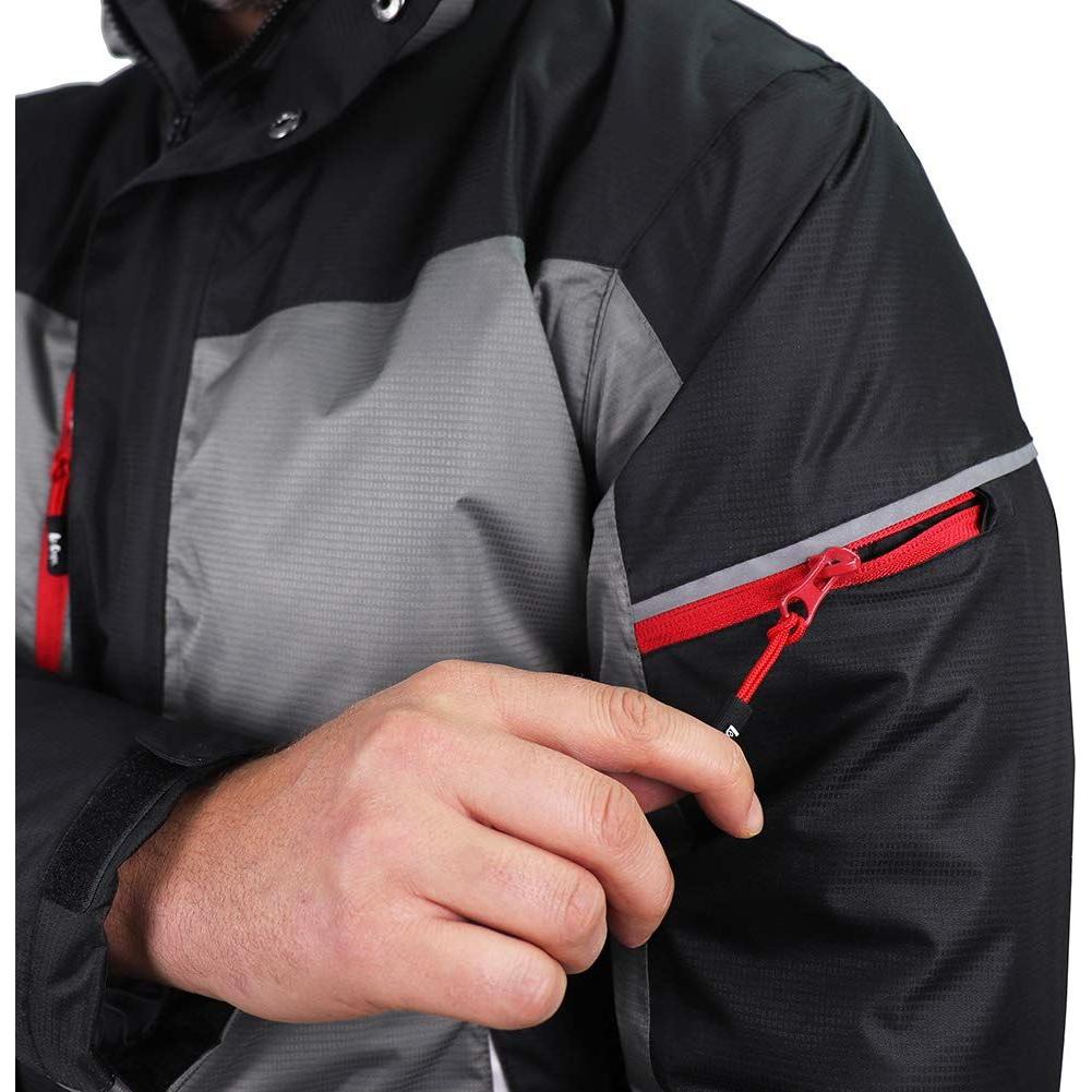 Tool Connection Waterproof Lightweight Padded Jacket - Black/Grey - L LCJKT446-L