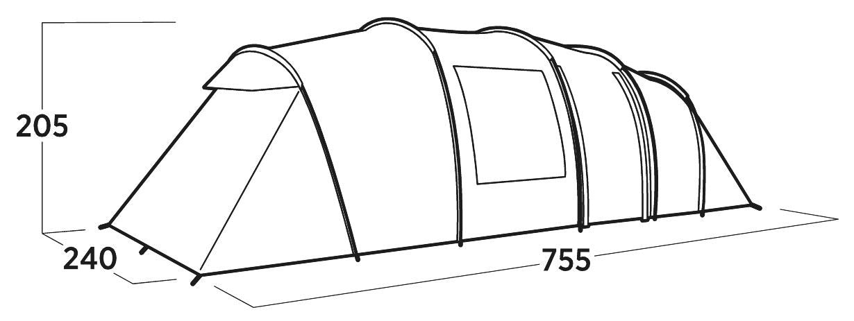 Easy Camp Leka Twin 8 Pole Tent Green 8 Person