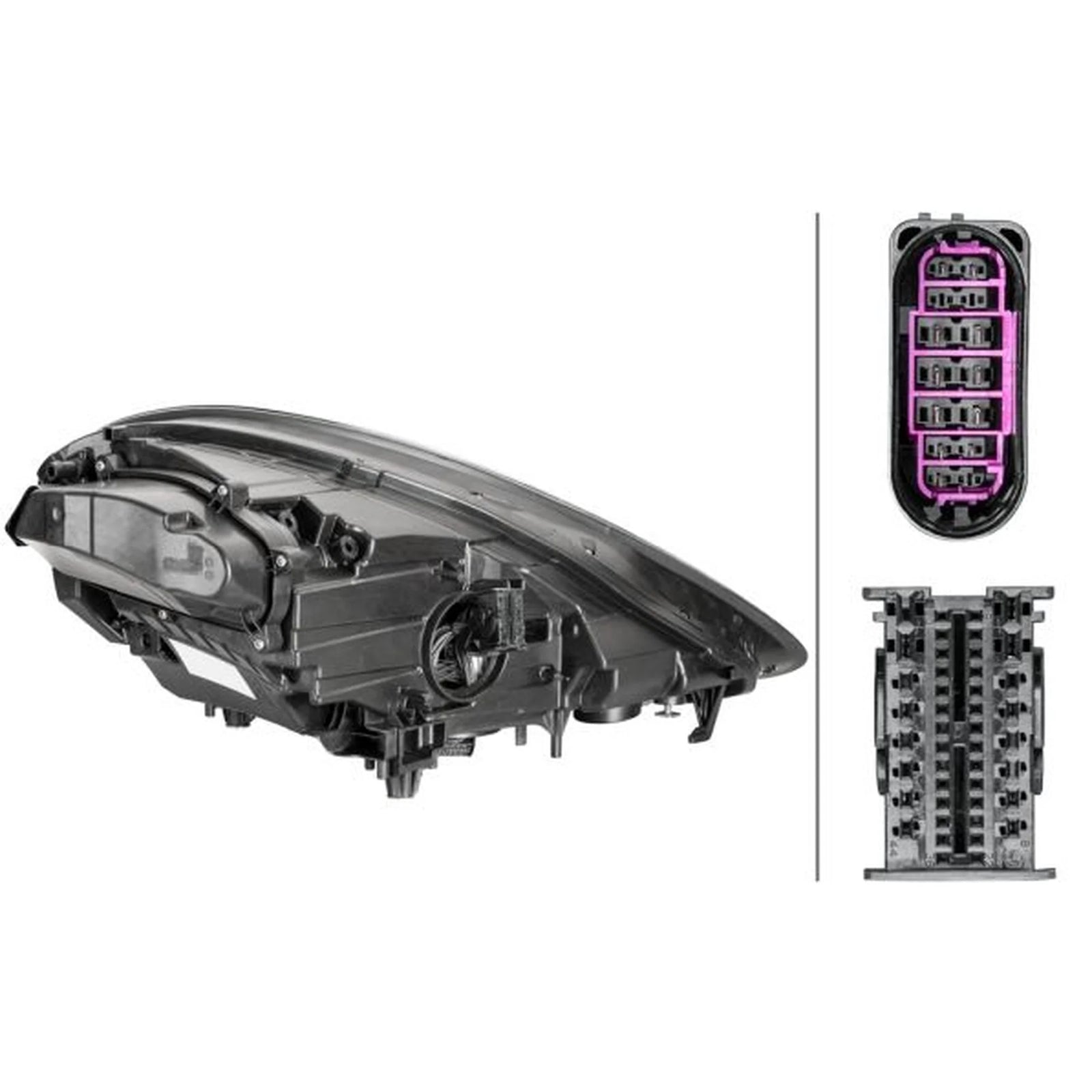 Hella Headlight Headlamp LED Left 1EX 012 222-411