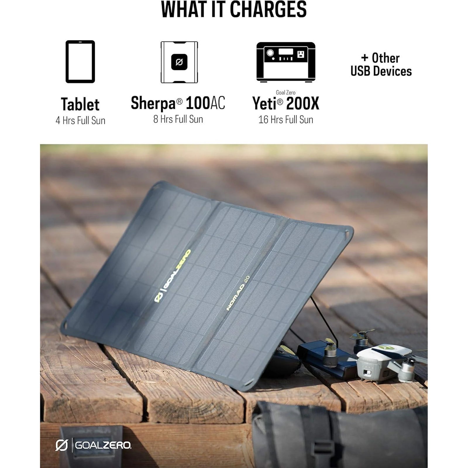 Goal Zero Nomad 20 Solar Panel Postable Charger - GZ11910