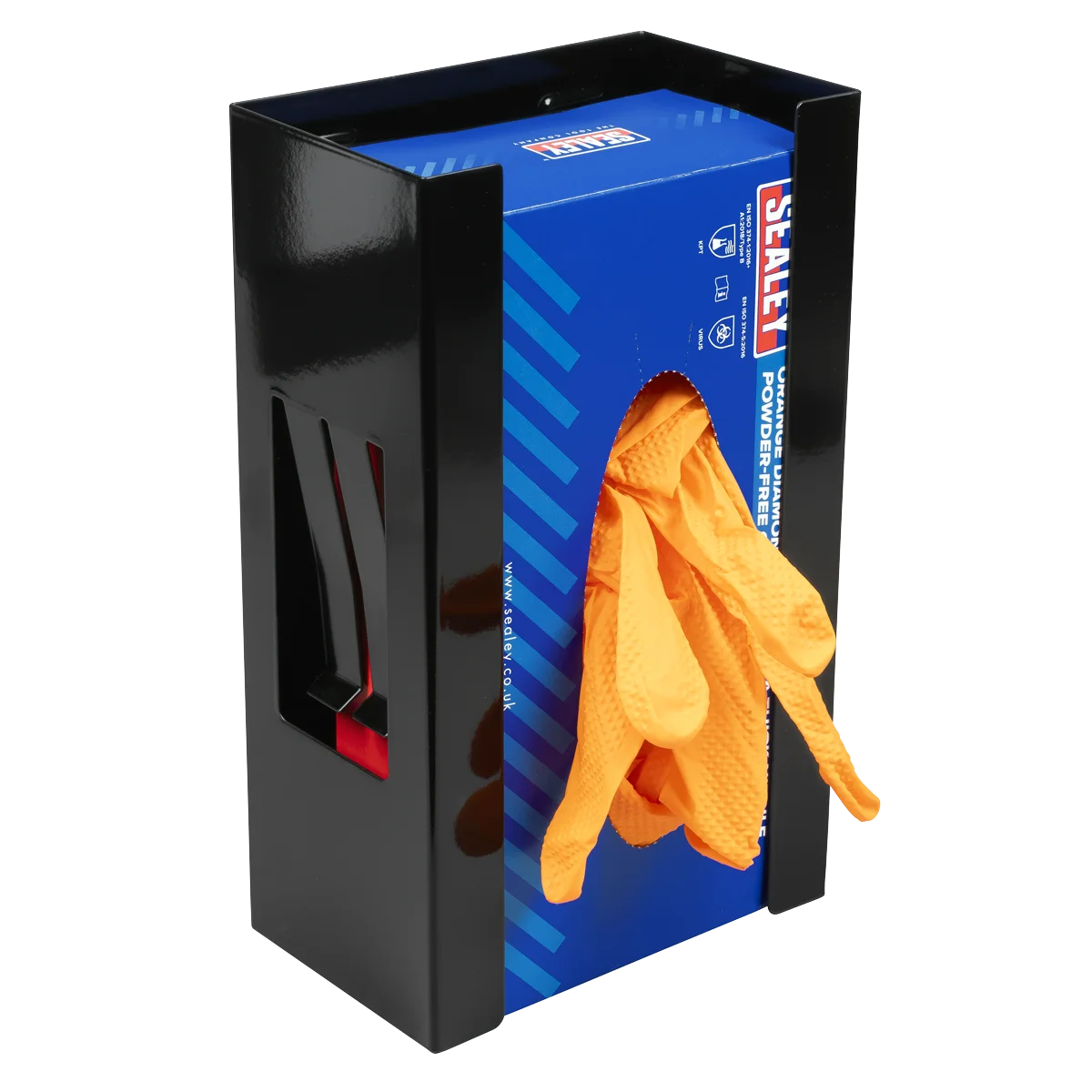 Sealey Magnetic Glove Dispenser - Black, 155 x 95 x 255mm