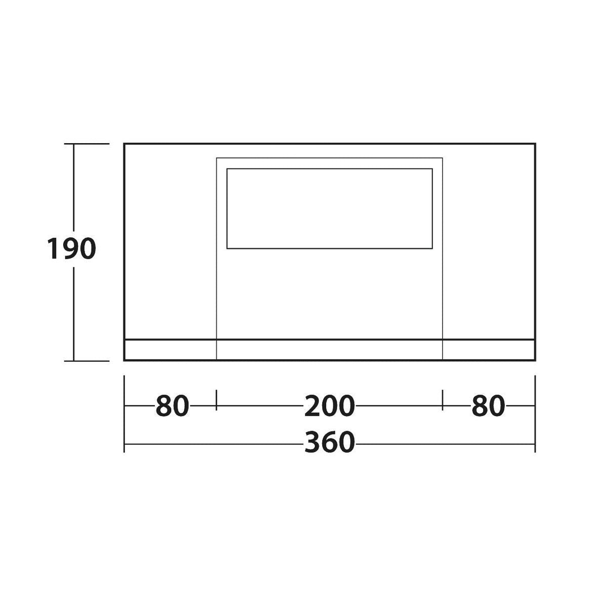 Outwell Sideroads Campervan Cassette Awning Room Mid (240-260 cm)