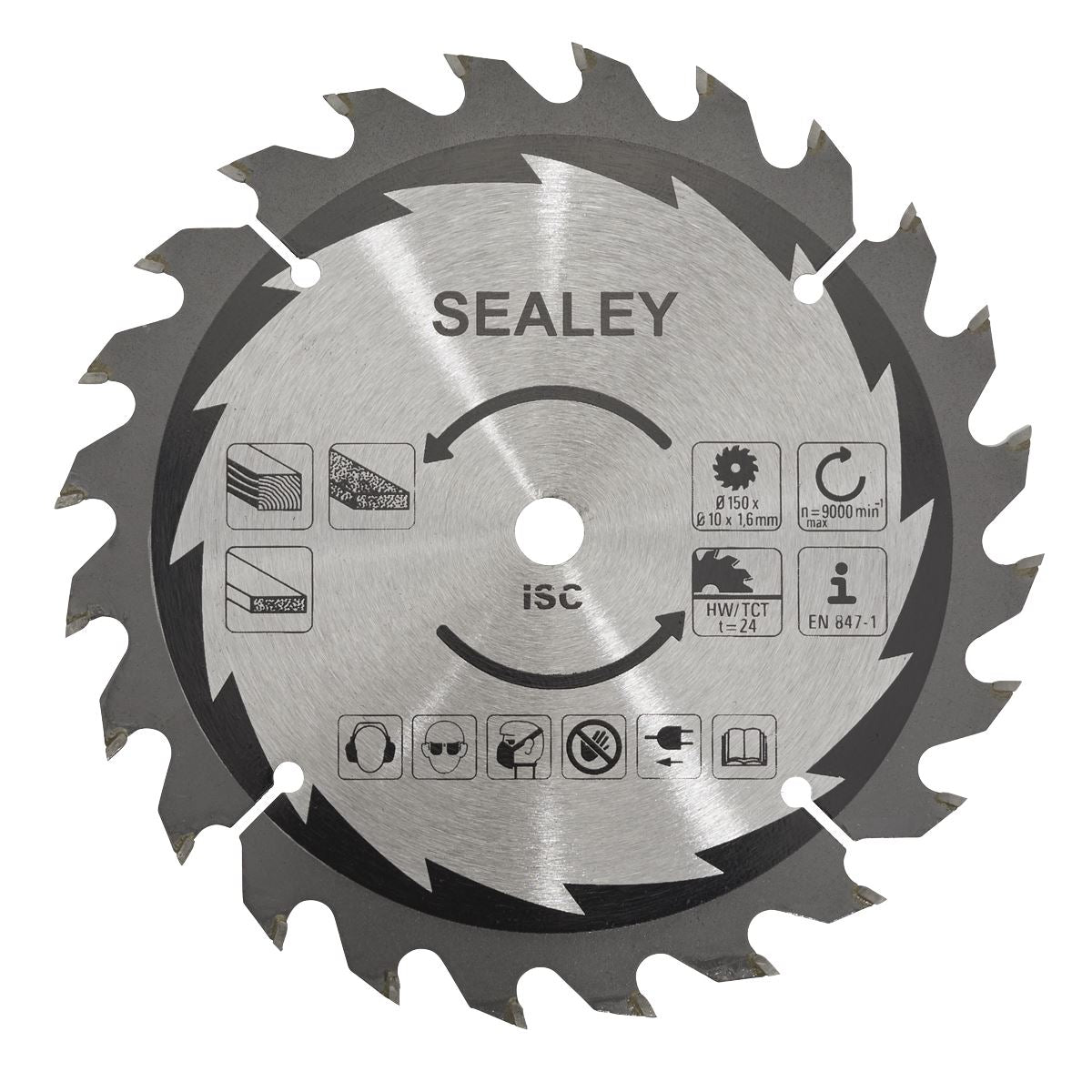 Sealey Cut-Off Saw Blade150 x 1.6mm/10mm 24tpu CP20VCS.03