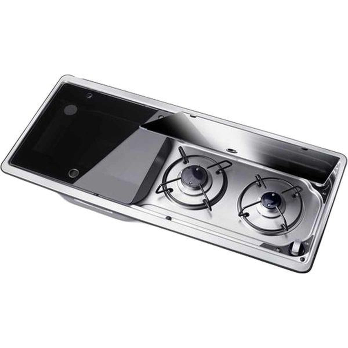 Dometic 2 Burner Hob & Sink Unit 9722 L/H (Piezo Ignition & Shut Off)
