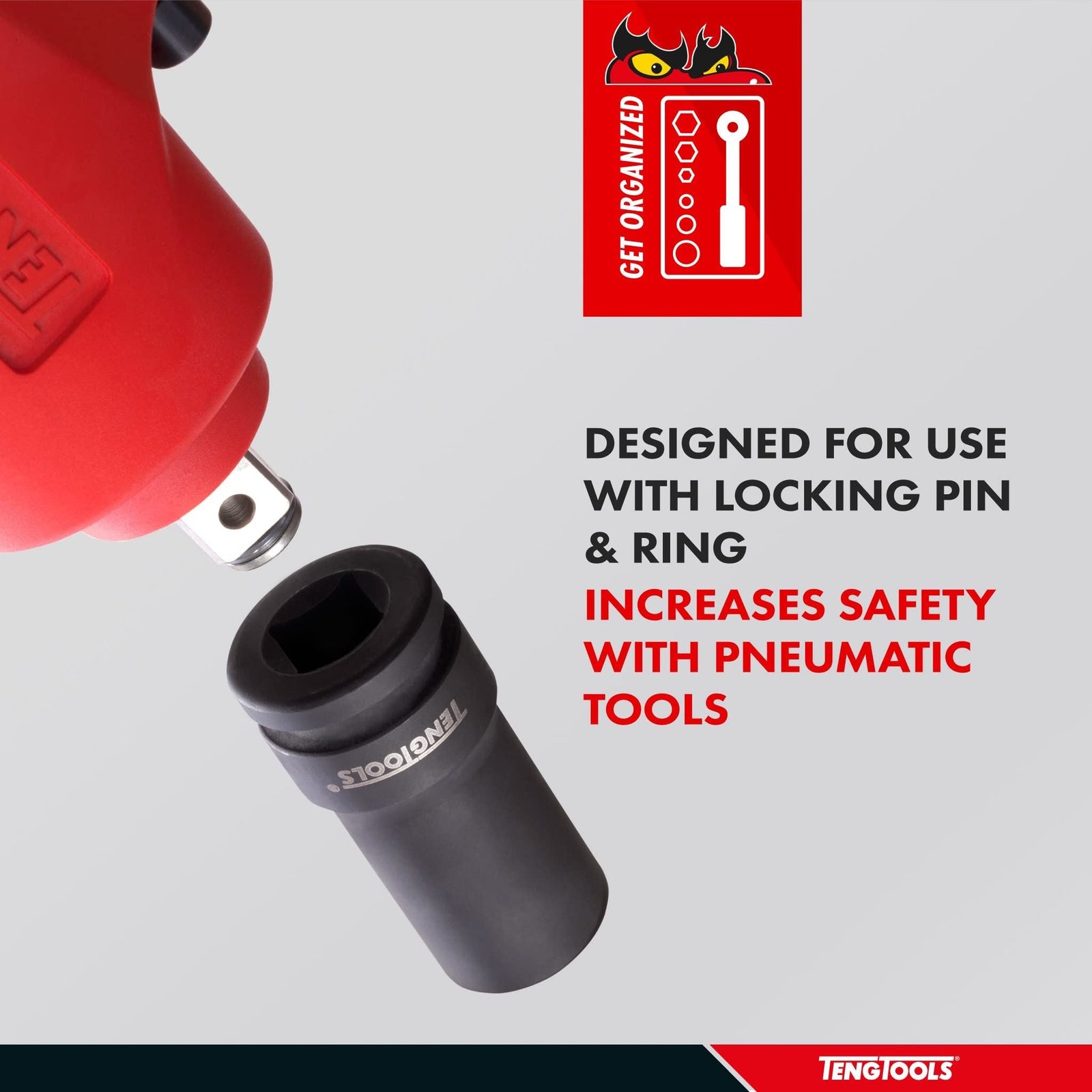 Teng Tools 1" Deep Thinwall Impact Socket DIN Metric 32mm