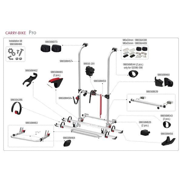 Fiamma Lower Fitting Sleeve for Carry Bike Pro Range (98656M543)