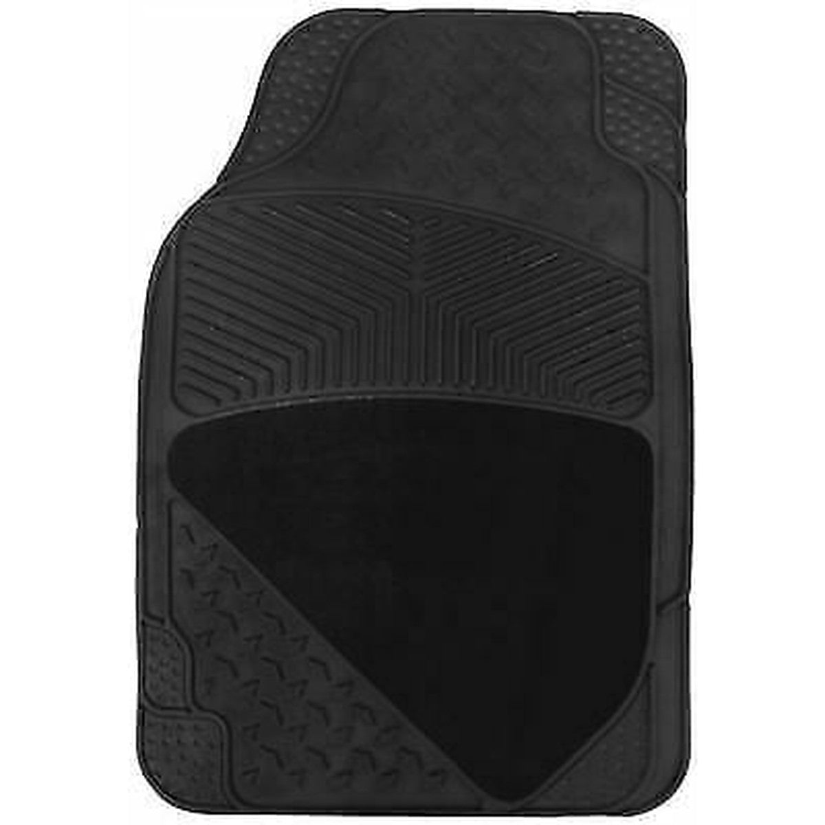 Heavy Duty Rubber & Carpet Car Floor Mats Set Universal Fit