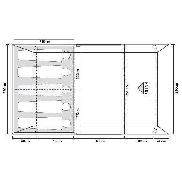 Outdoor Revolution Atom 500 Family Tent