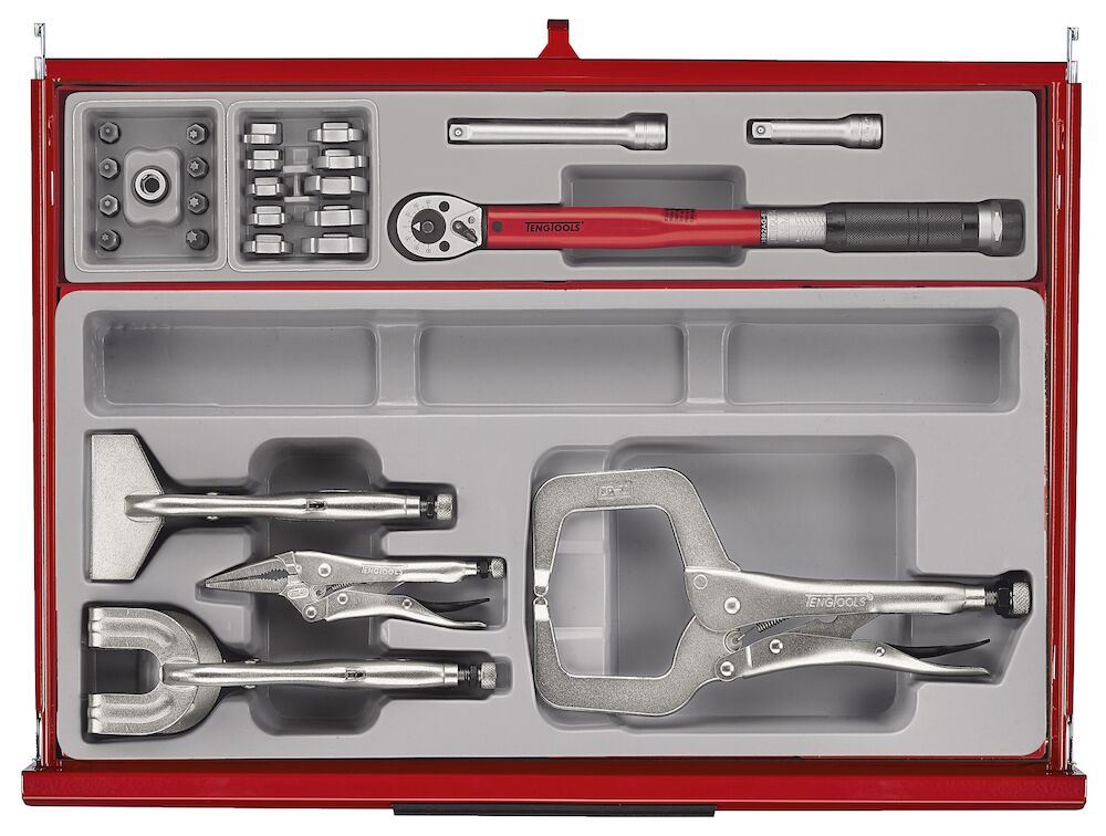 Teng Tools 53" PRO35™ Monster stack tool kit 1295 pieces red