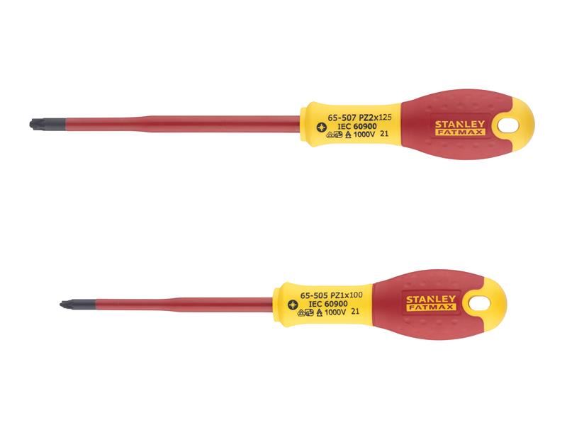 Stanley® Hand Tools FatMax® VDE Insulated Borneo PZ Scewdriver Set, 2 Piece