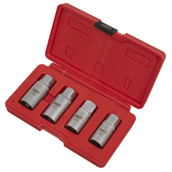 Sealey Stud Extractor Set 4pc 1/2"Sq Drive Metric AK723