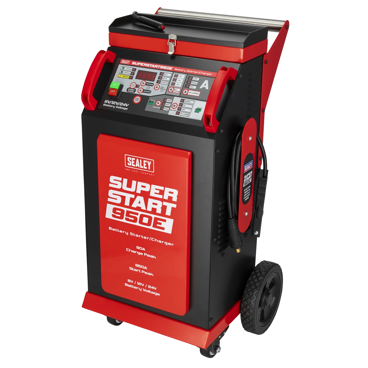 Sealey 6/12/24V Battery Starter/Charger SUPERSTART950E 950A