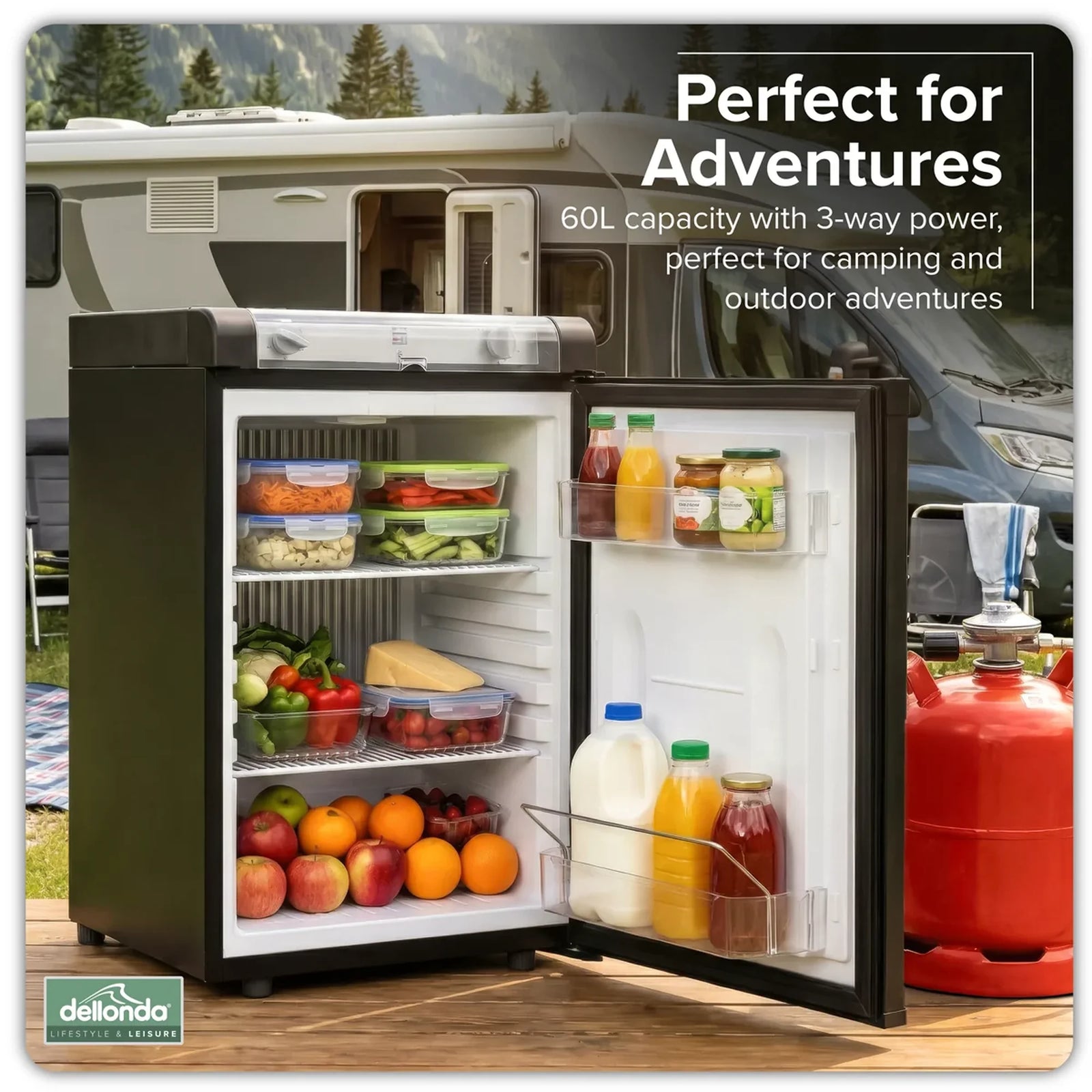Sealey Dellonda 3-Way Fridge 60L - DL159