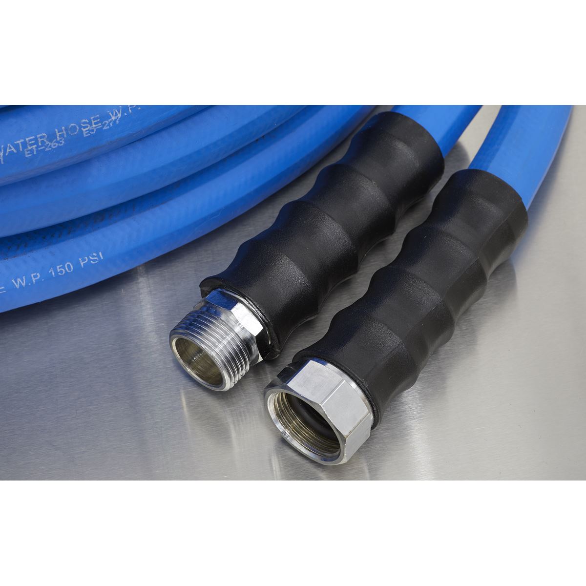 Sealey Hot & Cold Rubber Water Hose19mm 15m Heavy-Duty HWH15M