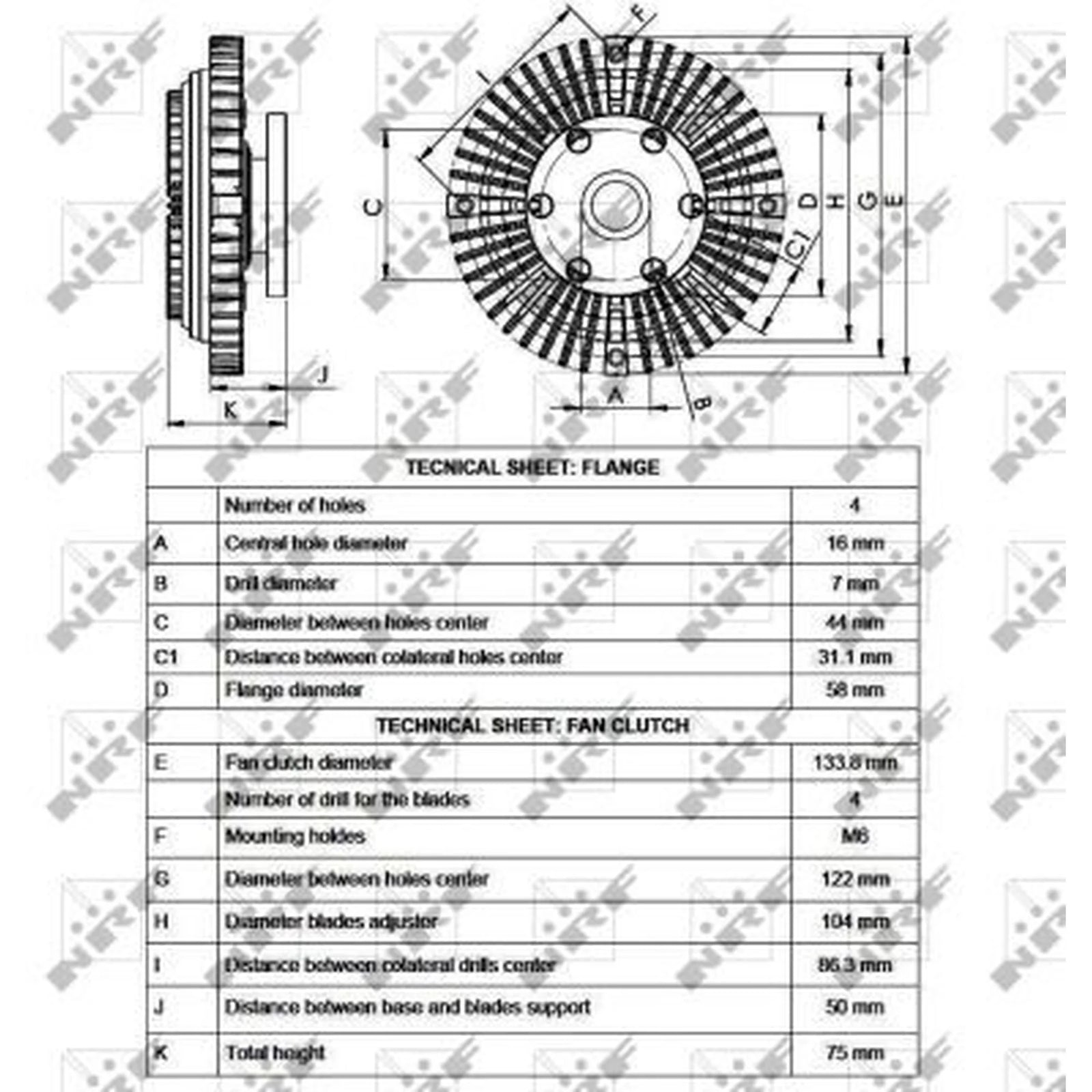 NRF Radiator Fan Clutch 49524