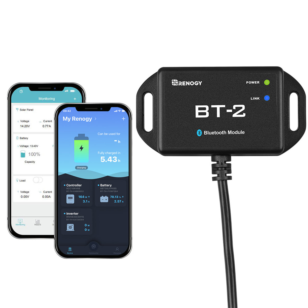 Renogy BT-2 Bluetooth Module for Renogy Products w/ RS485 Port