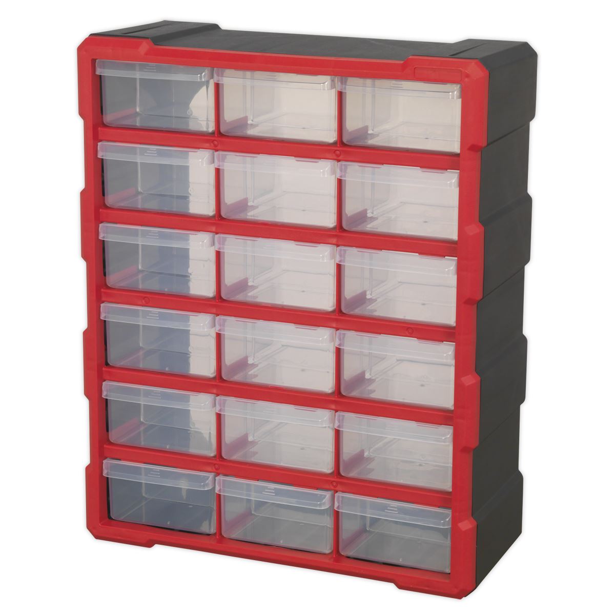 Sealey Cabinet Box 18 Drawer Red/Black APDC18R