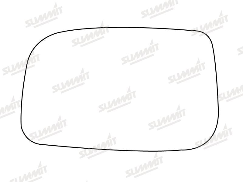 Summit Stick-On Standard Mirror Glass fits Toyota Corolla 01 on LHS